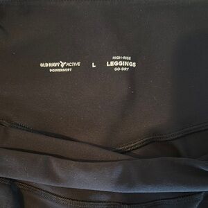 Old Navy Active Powersoft Black Jogger Leggings